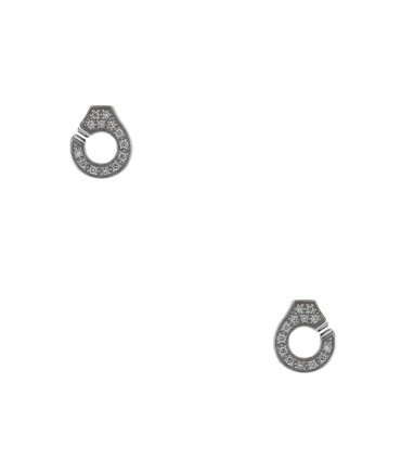 Dinh Van Menottes diamonds and gold earrings