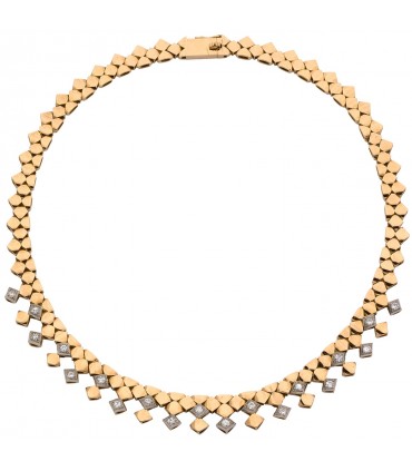 Collier or et diamants