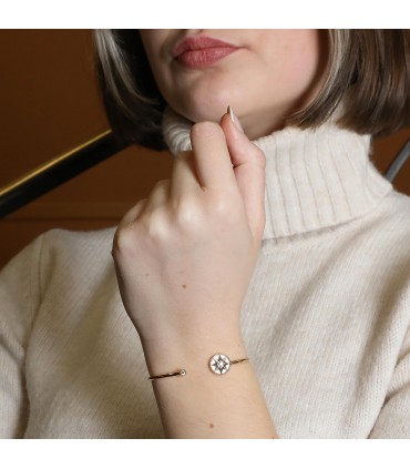 Dior Rose des Vents mother-of-pearl, diamonds and gold bracelet