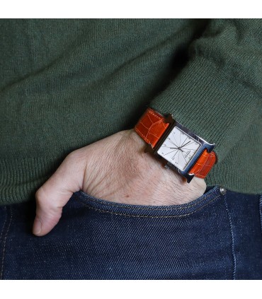 Hermès Heure H stainless steel watch