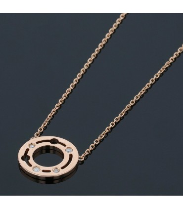 Dinh Van Pulse diamonds and gold necklace