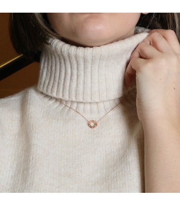 Dinh Van Pulse diamonds and gold necklace