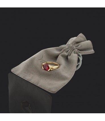 Verney tourmaline and gold ring