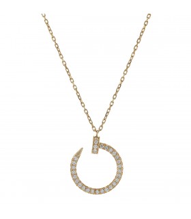 Cartier Juste un Clou diamonds and gold necklace