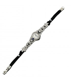 Montre platine et diamants