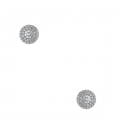 Tiffany & Co. Soleste diamonds and platinum earrings