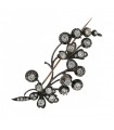 Gold, silver and diamond brooch