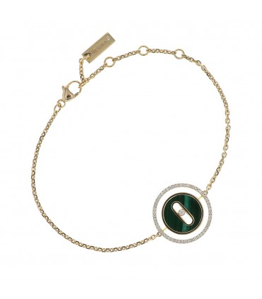 Messika Lucky Move malachite, diamonds and gold bracelet