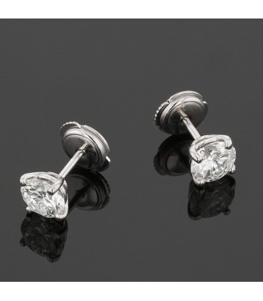 Diamonds and gold earrings