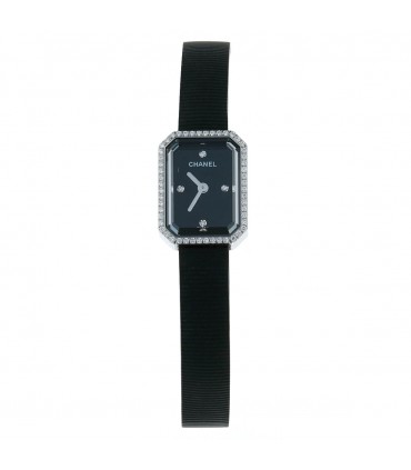 Chanel Première Mini diamonds and stainless steel watch