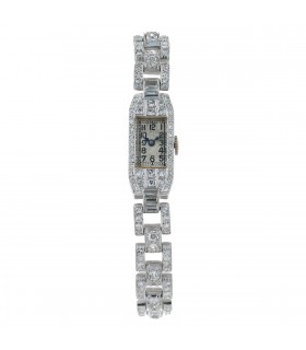 Diamonds and platinum Art Déco watch