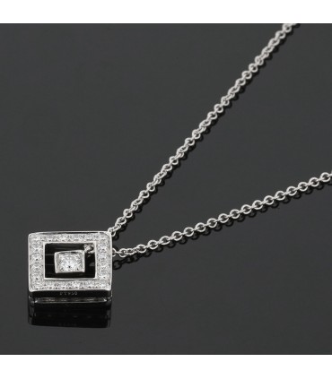 Tiffany & Co. Open Square diamonds and platinum necklace