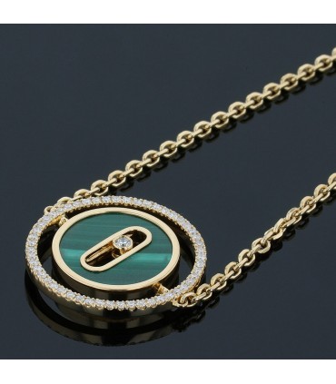 Messika Lucky Move malachite, diamonds and gold bracelet