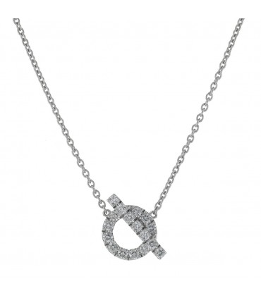 Hermès Finesse diamonds and gold necklace