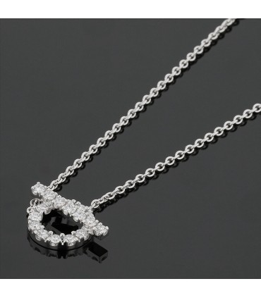 Hermès Finesse diamonds and gold necklace