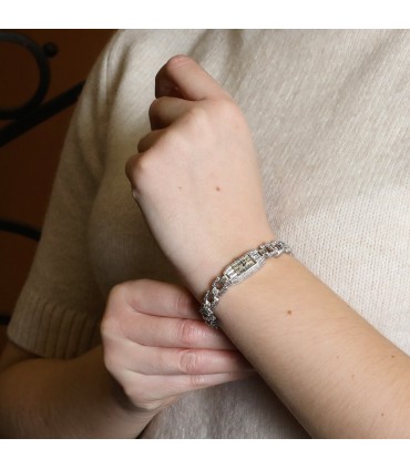 Diamonds and platinum Art Déco watch