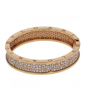 Bulgari B.Zero 1 diamonds and gold bracelet
