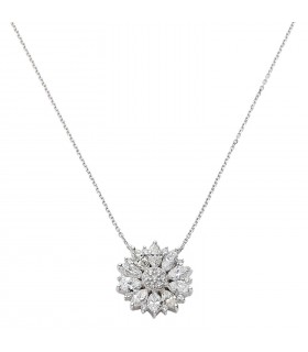 Diamonds and gold necklace