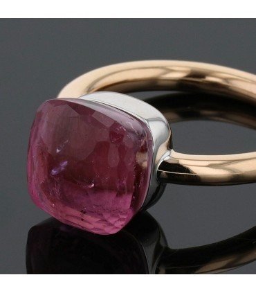 Pomellato Nudo tourmaline and two tones gold ring