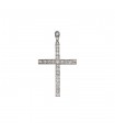 Pendentif croix platine et diamants