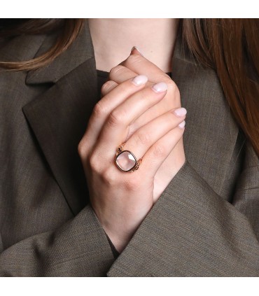 Poiray Indrani quartz and gold ring