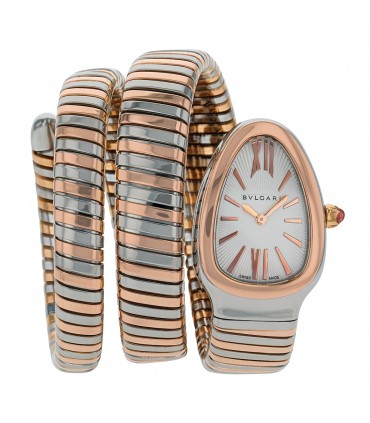 Bulgari Serpenti gold and stainless steel watch