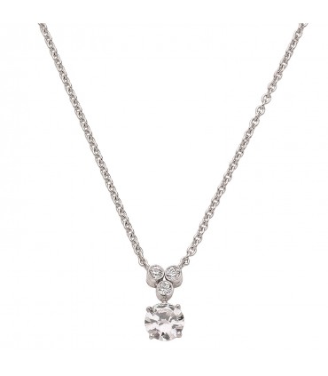 Collier or et diamants - Certificat HRD 1 ct G VS1