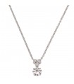 Collier or et diamants - Certificat HRD 1 ct G VS1