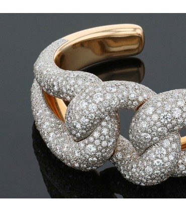 Pomellato Catene diamonds and gold bracelet