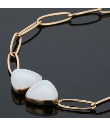Vhernier Freccia mother-of-pearl and gold long necklace