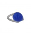 Vhernier Palloncino quartz, lapis lazuli, diamonds and gold ring