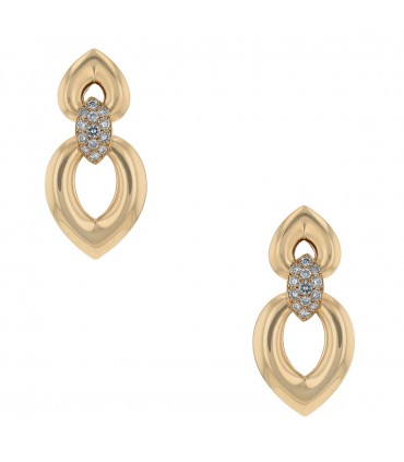 Van Cleef & Arpels diamonds and gold earrings