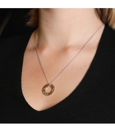 Dinh Van Cible diamonds and gold necklace