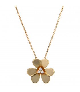 Van Cleef & Arpels Frivole diamonds and gold necklace