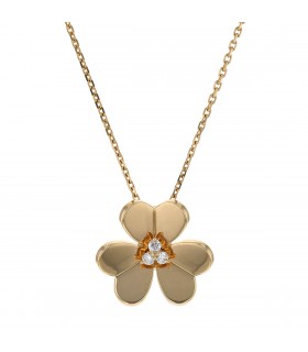 Van Cleef & Arpels Frivole diamonds and gold necklace