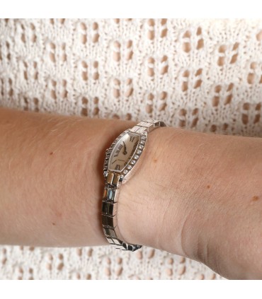 Cartier Tonneau diamonds and gold watch