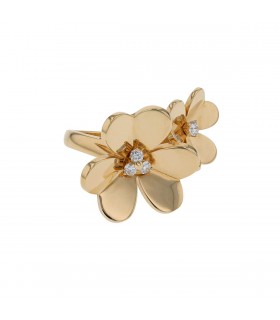 Van Cleef & Arpels Frivole diamonds and gold ring