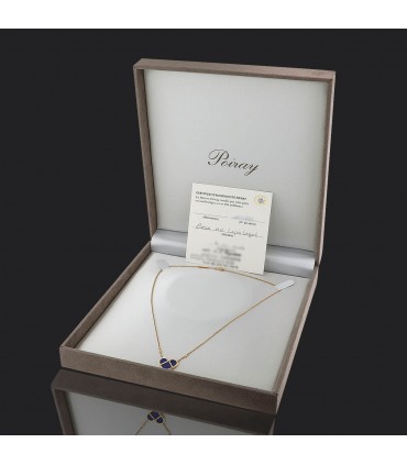 Poiray L’Attrape-Coeur lapis lazuli, diamonds and gold necklace
