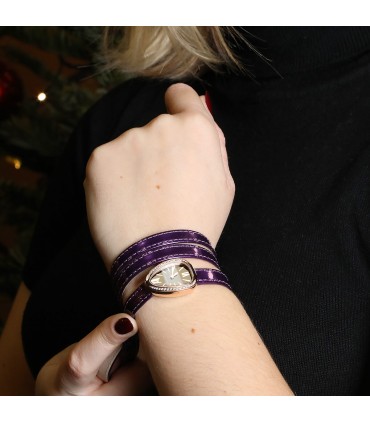 Bulgari Serpenti diamonds and gold watch