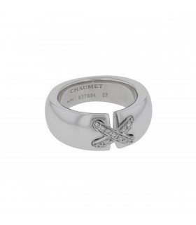 Chaumet Liens diamonds and gold ring