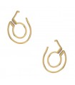 Dinh Van Menottes diamonds and gold earrings
