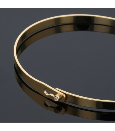 Dinh Van Serrure diamond and gold bracelet