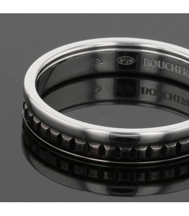 Boucheron Quatre Black Edition gold and black PVD ring
