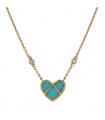 Poiray L’Attrape-Coeur turquoise, diamonds and gold necklace