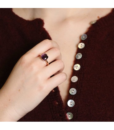 Pomellato Nudo amethyst and gold ring