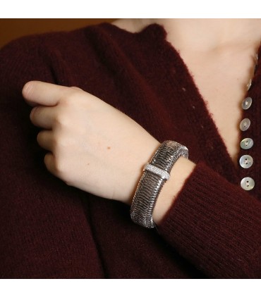 Roberto Coin diamonds, gold and stainless steel