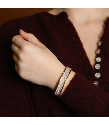 Bulgari B.Zero 1 diamonds and gold bracelet