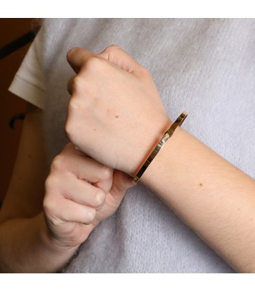 Dinh Van Serrure diamond and gold bracelet