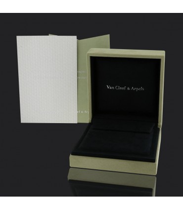 Van Cleef & Arpels Cosmos onyx, diamonds and gold earrings