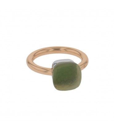 Pomellato Nudo quartz and gold ring